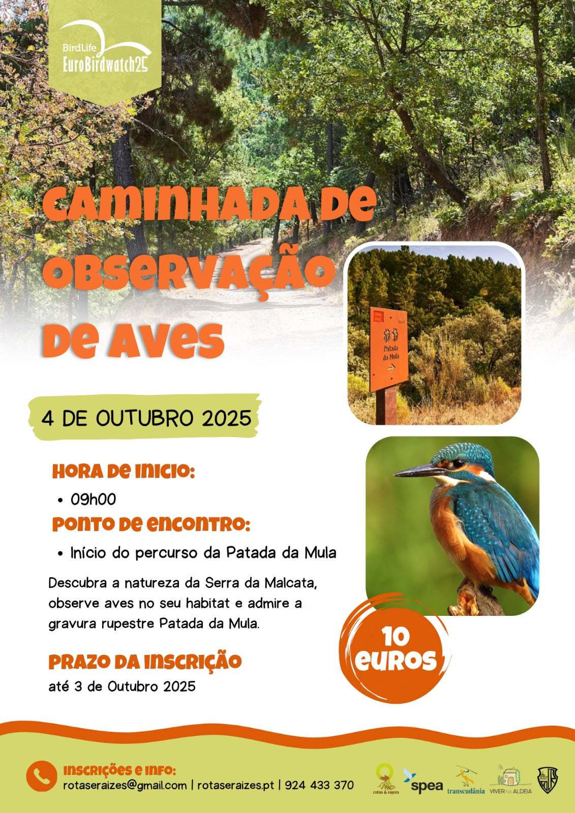 Caminhada observação de Fauna  e Flora