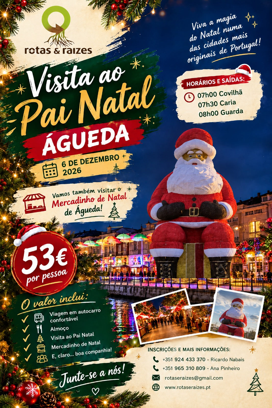 Visita ao Pai Natal - Águeda | 6 de Dezembro